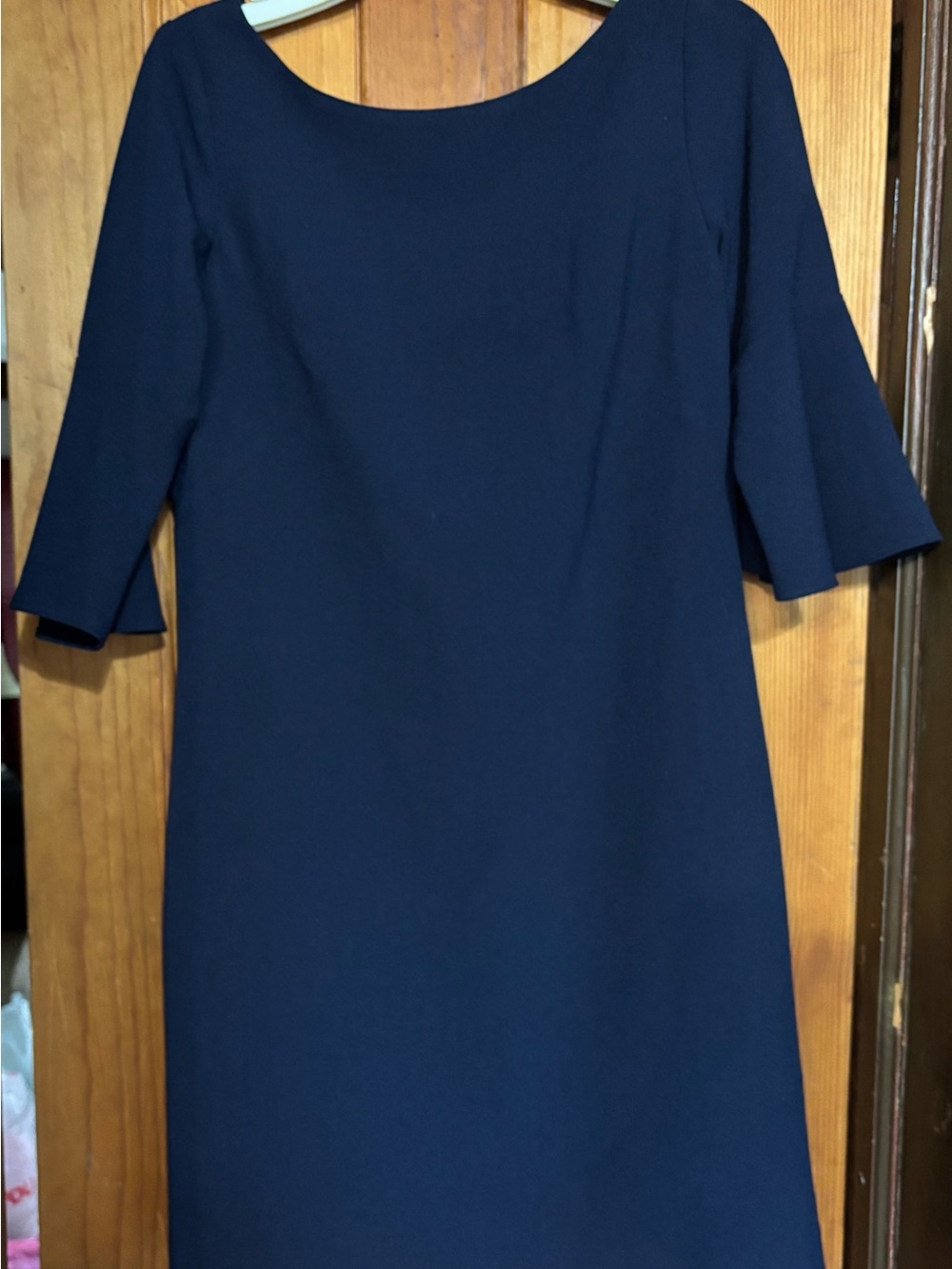 Vince Camuto Navy Midi Sheath Dress